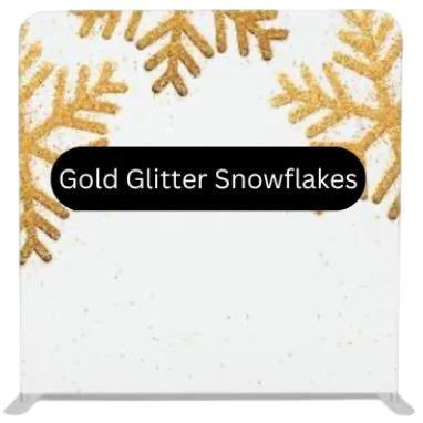 Gold Glitter Snowflakes photo booth backdrop Virginia Beach
