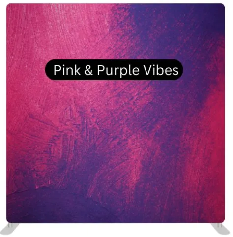 Pink & Purple Vibes photo booth backdrop Virginia Beach