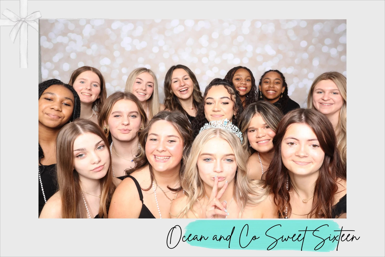 Ocean and Co Sweet Sixteen photo booth Virginia Beach 2024 — teen birthday party